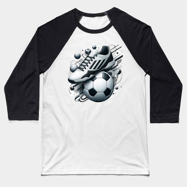 Soccer Style Baseball T-Shirt by Theme Fusion